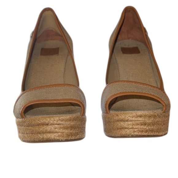 Tory Burch Peep Toe Wedges - Picture 3 of 7